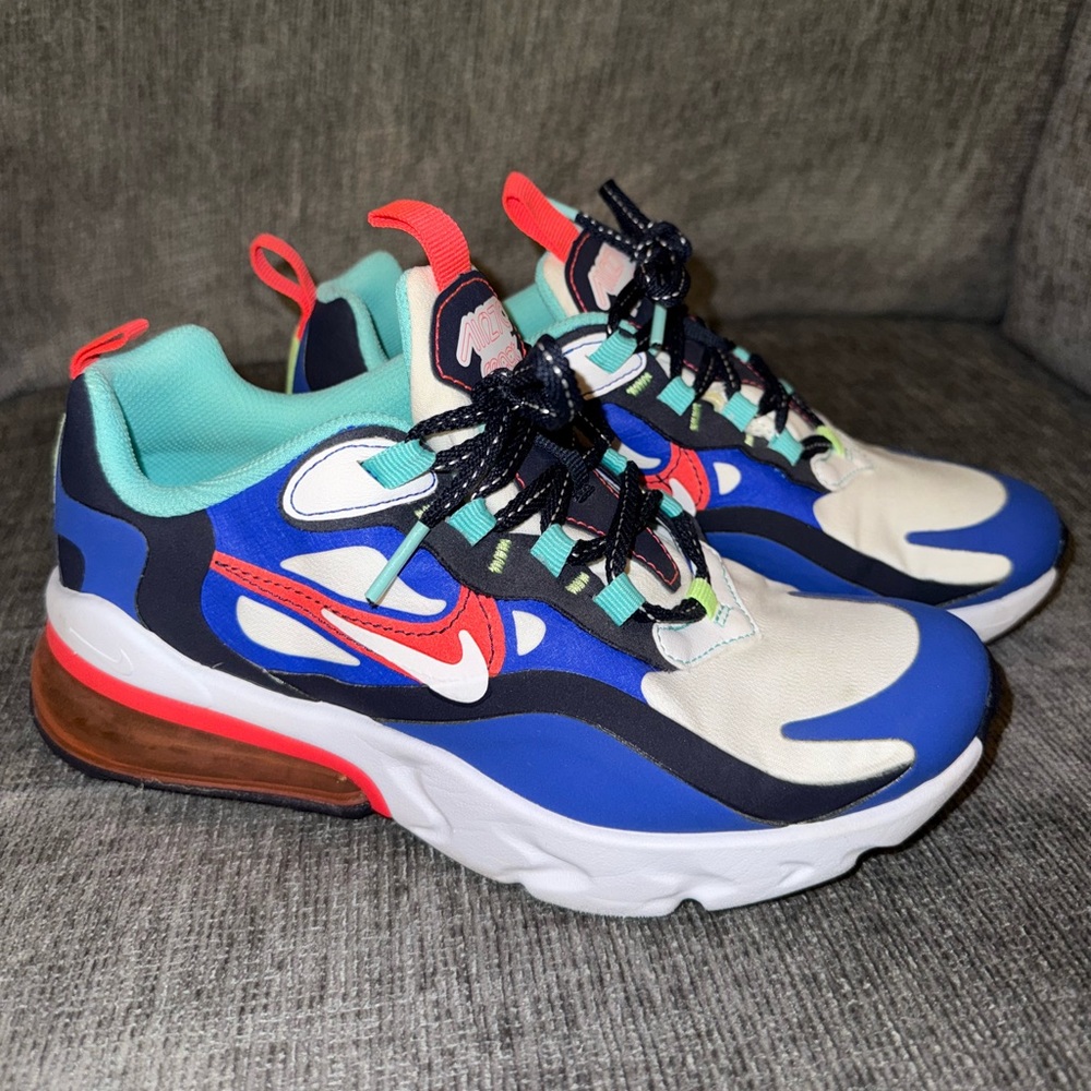 Nike Kids Air Max 270 React - Blue and Red